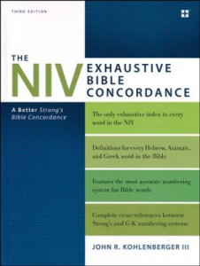 0310262933 | NIV Exhaustive Bible Concordance (Third Edition)