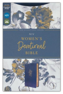 0310460999 | NIV Women's Devotional Bible Comfort Print Navy Leathersoftnt Turquoise Duo-Tone