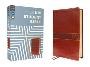 NIV Student Bible Comfort Print Brown Leathersoft