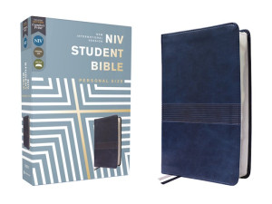 031046174X | NIV Student Bible Personal Size Comfort Print Navy Leathersoft