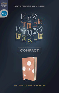 0310455901 | NIV Teen Study Bible Compact Comfort Print Peach Leathersoft