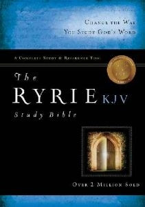 0802489036 | KJV Ryrie Study Bible Bonded leather, Black, Thumb-Indexed