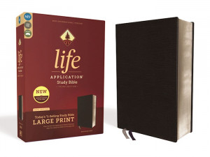 0310452880 | NIV Life Application Study Bible Large Print Black Bonded Leather