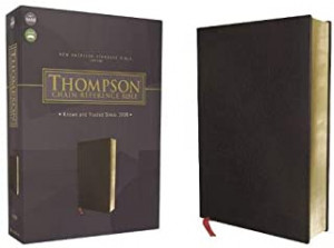 0310460034 | NASB 1977 Thompson Chain-Reference Bible-Black Bonded Leather