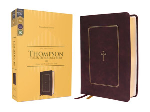 0310459281 | KJV Thompson Chain Reference Bible Comfort Print Burgundy Leathersoft