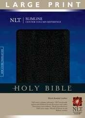 1414338473 | NLT Slimline Reference Bible Large Print Bonded Black Leather
