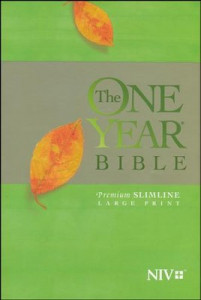 NIV One Year Bible Premium Slimline Large Print Softcover