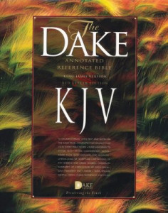 KJV Dake Annotated Reference Bible Burgundy Bonded Leather
