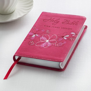 KJV Pocket Bible Lux Leather Pink