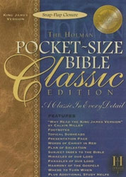 1586401955 | KJV Pocket-Size Bible-Classic Snap Flap Closure