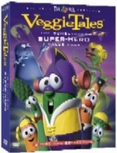 5558376732 | DVD Veggie Tales/Bumblyburg Super Hero Pack(3 DVD)