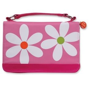 0310822254 | Bible Cover Microfiber Daisy with Zipper Pocket