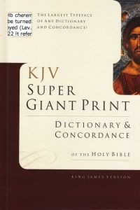 0805494928 | KJV Super Giant-Print Dictionary & Concordance