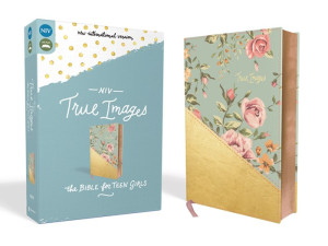 NIV True Images Bible For Teen Girls Turquoise/Gold Leathersoft