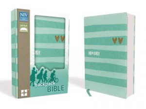 031076064X | NIV Backpack Bible Compact Turquoise Gold Flexcover