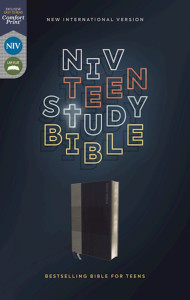 0310455839 | NIV Teen Study Bible Comfort Print Blue/Gray Leathersoft