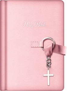 1400324165 | NKJV Simply Charming Bible with Ribbon Closure Pink LeatherSoft Hardcover