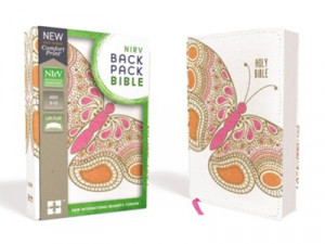 0310761573 | NIrV Backpack Bible Pink Butterfly Flexcover