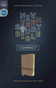 0310455855 | NIV Teen Study Bible Compact Comfort Print Brown Leathersoft