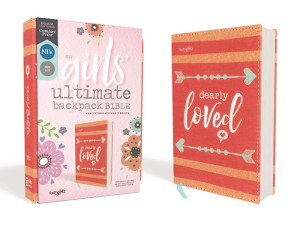 0310455073 | NIV Girls' Ultimate Backpack Bible FaithGirlz Edition Comfort Print Coral Flexcover
