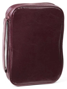 030741 | Bible Cover-Leatherette Classic Xx Large Burgundy