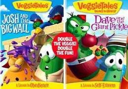 820413125493 | DVD Veggie Tales: Josh Big Wall Dave Giant