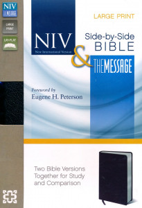 0310436869 | NIV and The Message Side-by-Side Bible, Two Bible Versions Together for Study and Comparison