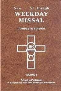 0899429319 | St. Joseph Weekday Missal, Complete Edition, Volume 1 Advent to Pentecost, Brown