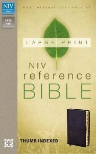 0310434920 | NIV Large Print Reference Bible Black Bonded Index