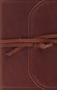 ESV Thinline Bible Brown Natural Leather with Flap & Strap