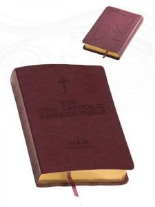 1556654103 | NABRE New Catholic Answer Bible Librosario Edition, Burgundy Imitation Leather