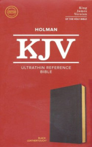 KJV Ultrathin Reference Bible Black LeatherTouch