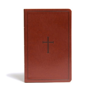 1087702585 | KJV Ultrathin Reference Bible Brown LeatherTouch