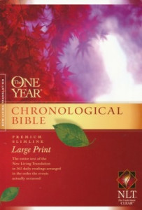 1414337671 | NLT2 One Year Chronological Slimline Bible Large Print Softcover