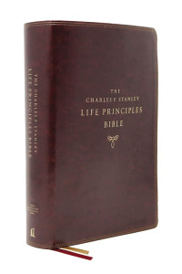 0785226036 | NASB Charles F. Stanley Life Principles Bible 2nd Edition Comfort Print Burgundy
