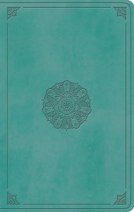 1433562162 | ESV Large Print Value Thinline Bible-Turquoise Emblem Design TruTone