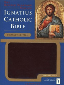 1586171011 | RSV Ignatius Catholic Bible Compact Edition Burgundy Bonded Leather with Zipper