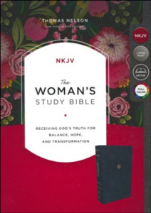 0785226443 | NKJV Woman's Study Bible Full Color Navy Blue Leathersofton