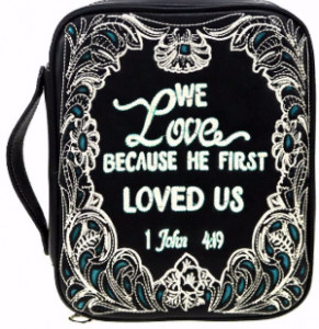 159131 | Bible Cover We Love Because He First Loved Us