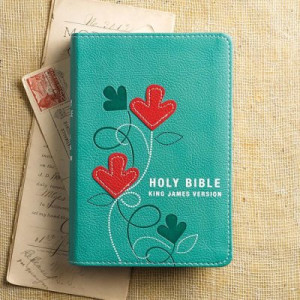 1432103180 | KJV Compact Bible Turquoise LuxLeather