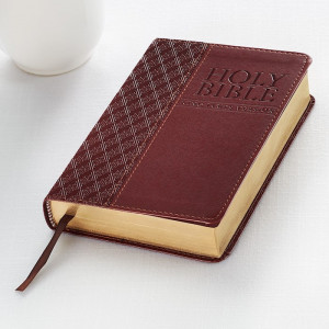 KJV Compact Bible Brown LuxLeather