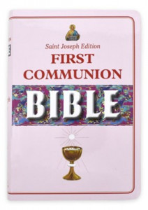 1953152244 | NCB St. Joseph New Catholic Bible First Communion Bible Girls Flexible Cover
