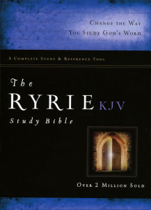 0802489001 | KJV Ryrie Study Bible. Black Genuine Leather Red Letter