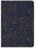 0310452813 | NIV Life Application Study Bible Navy Floral Bonded Leather