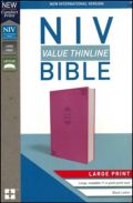 0310448565 | NIV Value Thinline Bible Large Print Comfort Print Pink Leathersoft