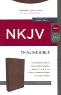078523439X | NKJV Thinline Bible Comfort Print Brown LeatherSoft