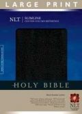 1414338473 | NLT Slimline Reference Bible Large Print Bonded Black Leather
