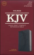 1535935766 | KJV Large Print Compact Reference Bible Charcoal LeatherTouch