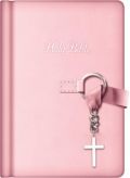 1400324165 | NKJV Simply Charming Bible with Ribbon Closure Pink LeatherSoft Hardcover