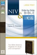 0310410266 | NIV & Message Side-By-Side Bible Large Print-Brown Duo-ToneSierra/Black